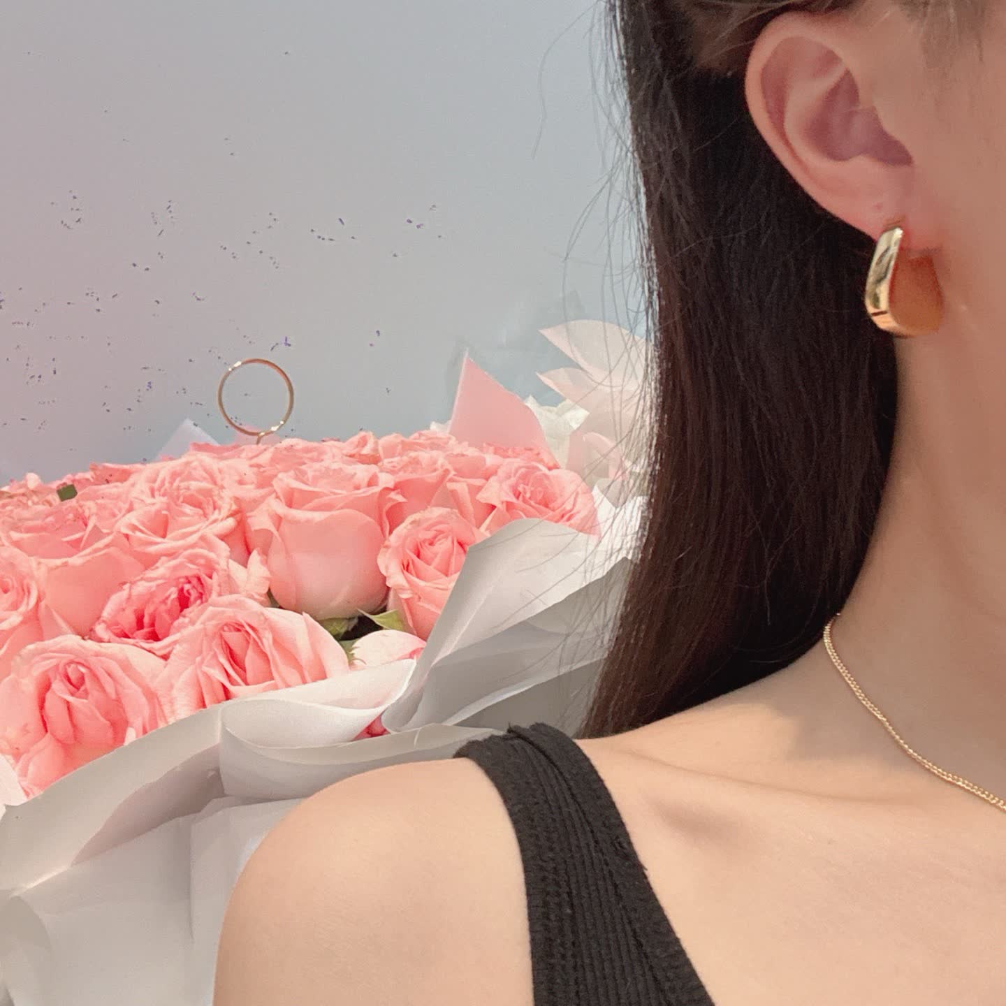 Bottega Veneta Gold Hoop Earrings